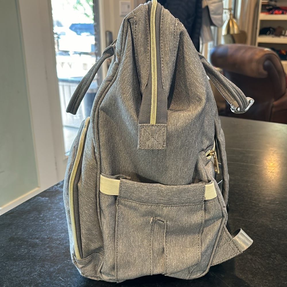 Gray Diaper Bag Backpack - image 5